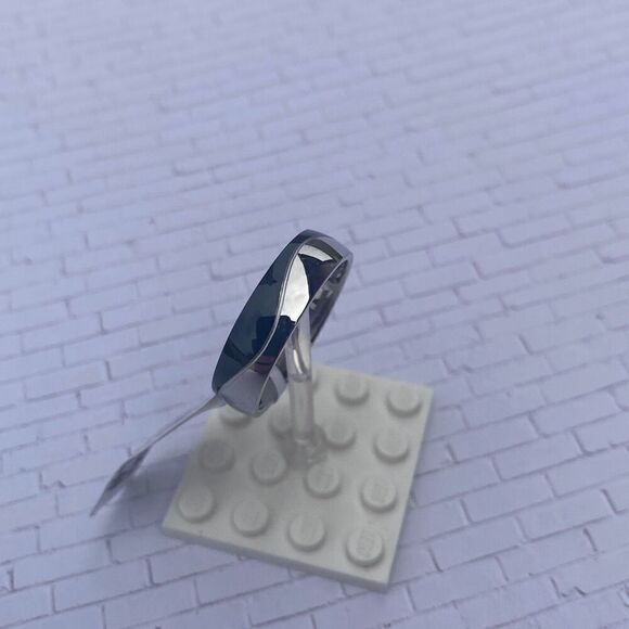 Men's Black Swoop Stainless Steel Ring size 11 - Picture 3 of 5